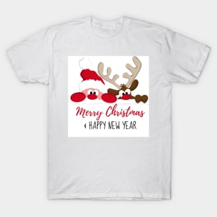 retro vintage pink santa claus T-Shirt